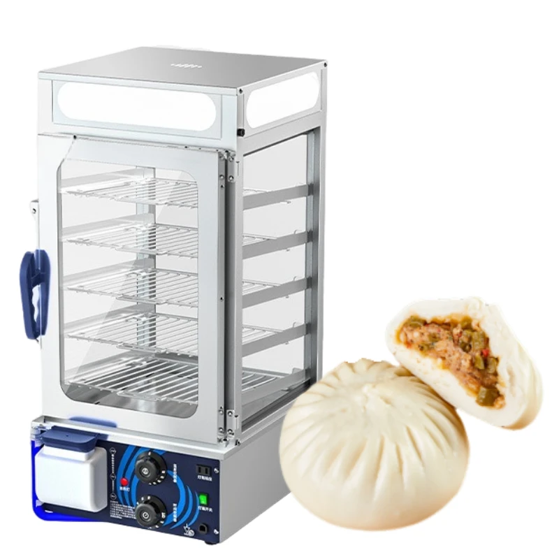 

Полностью автоматическая пропаривающая печь мощностью 1200 Вт, коммерческая пароварка, настольная электрическая пропаривающая печь для булочек на пару