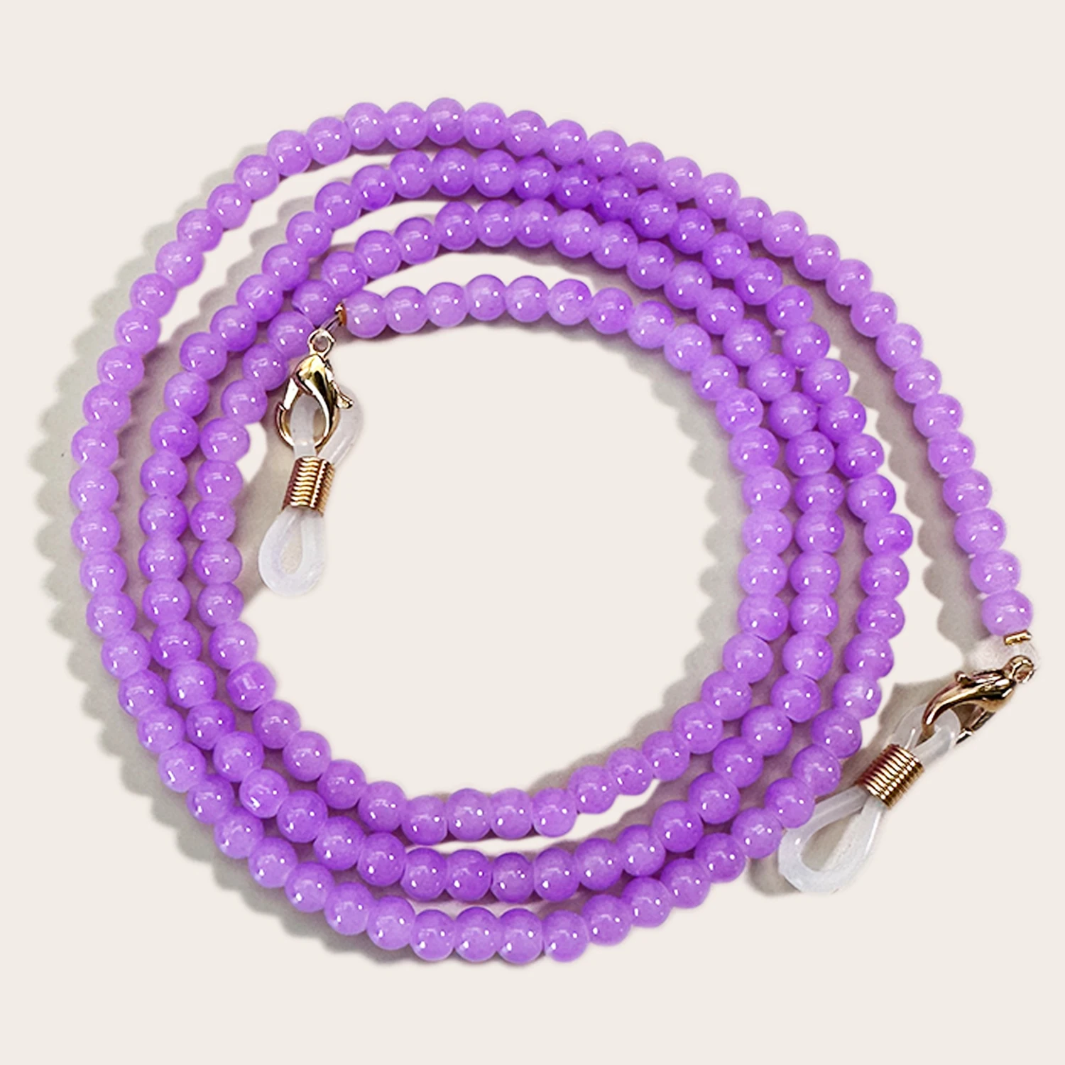 Fashion Beaded Glasses Chain Anti Slip Sunglasses Reading Glasses Lanyard Strap Vintage Face Covering Retainer