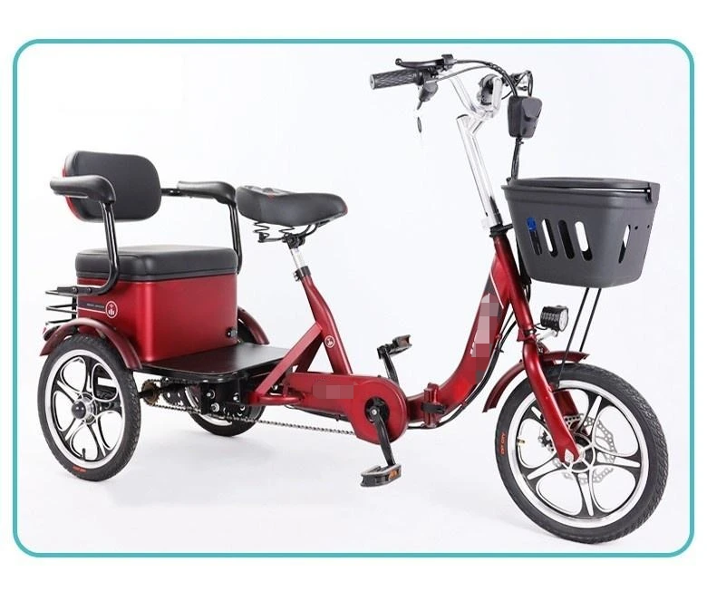 Danek Electric Tricycle Elderly Moped Adult Pedal Bicycle Leisure Household Small Transfer Children