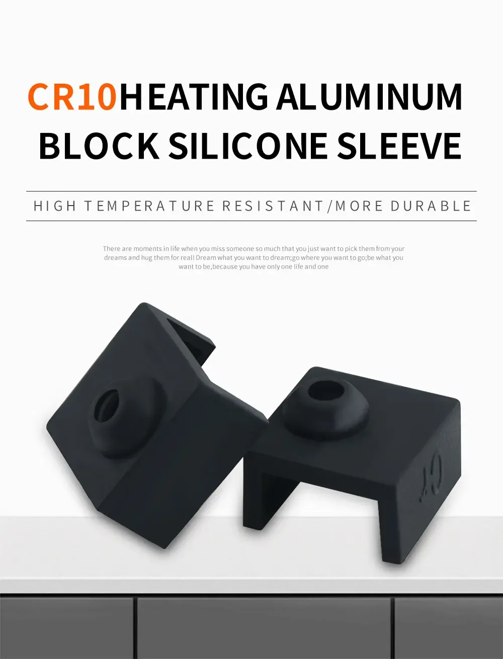 5/10/20 stücke 3d drucker hotend silikon socke heizblock silikon abdeckung für ender 3/ender 3 pro/ender 3 v2/ender 5 pro/CR-10 – Detail 1