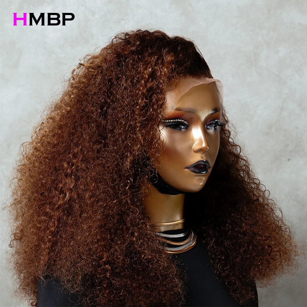أومبير اللون 360 Hd الدانتيل الباروكة الأمامية 400 الكثافة الأفرو شعر مستعار شديد التجعد غلويليس الدانتيل الباروكة الأمامية شعر الإنسان جاهز للذهاب للنساء #3
