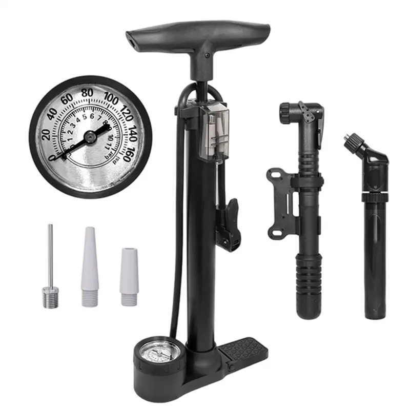 A06F-Bike Floor Pump High Pressure Air Pump Ball Tire Air Pump
