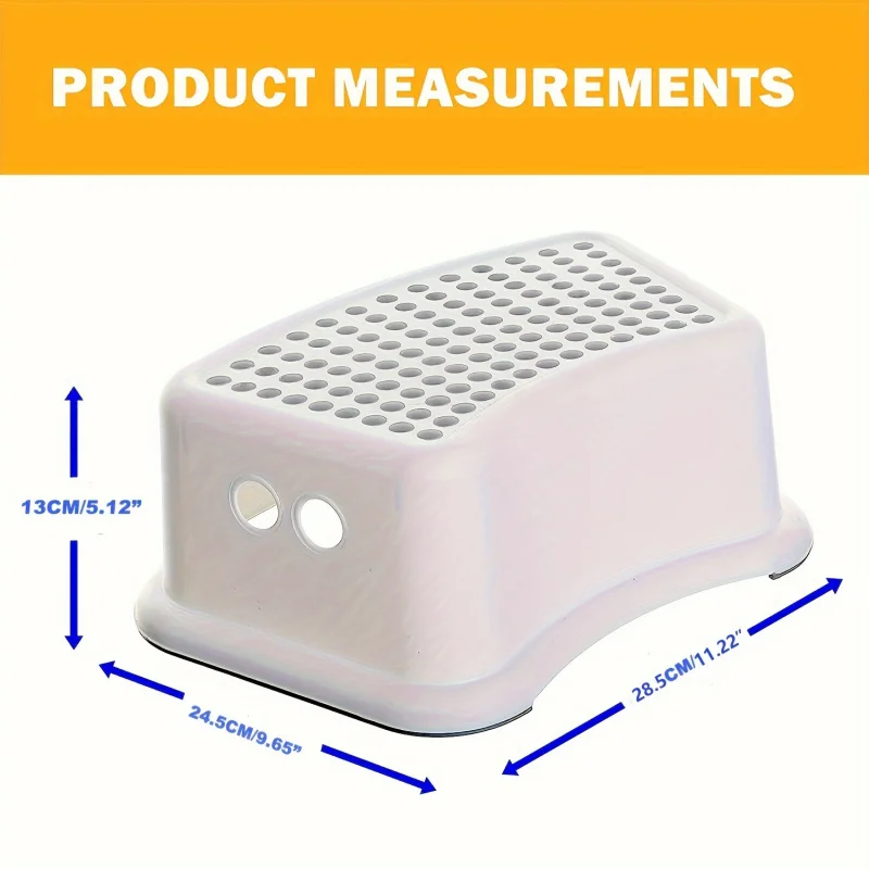 

Kids step stool-anti-slip bathroom sink stool for toddlers, Safe & stable toddler toilet standing step