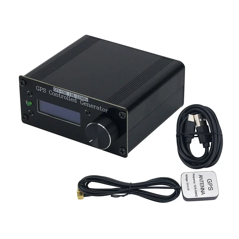 

GPS-CSG 10K-220MHz VFO GPS Controlled Generator Taming Reference Signal Source Black Practical Tool Accessories