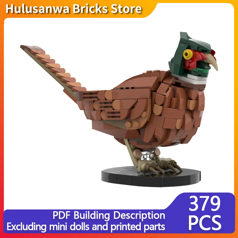 

Creators Animal Series Model MOC Building Block Long-Tailed Pheasant Modular Technology Gift Holiday Assemble Children Toy Suit