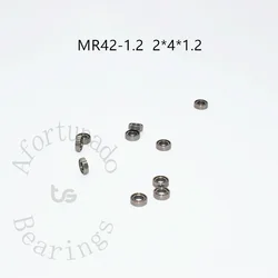 MR42-1.2 10PCS 2*4*1.2(mm) 금속 밀봉 소형 크롬 강철 베어링