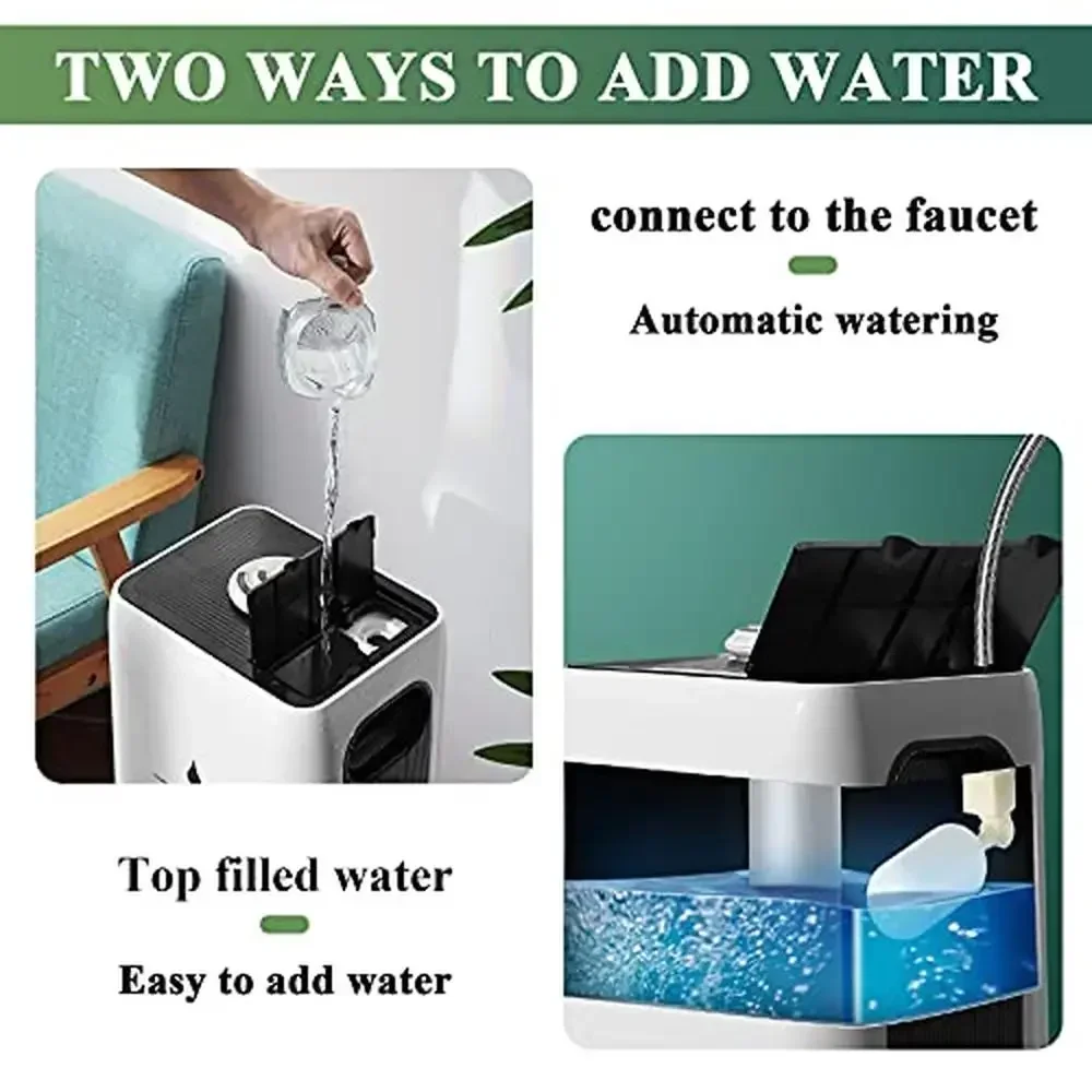 2000 مللي/ساعة مرطب مياه علوي 23.8L منزل صناعي تجاري كامل 1800 مللي/ساعة 12 ساعة وقت التشغيل 45-95% RH تحكم ذكي