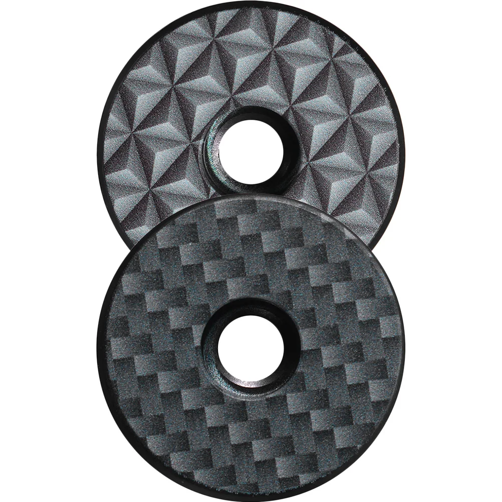 

2Pcs Bike Headset Caps Titanium Alloy Durable Mountain Road Bike Stem Caps Wear Resistant Decorative Bicycle Accessories
