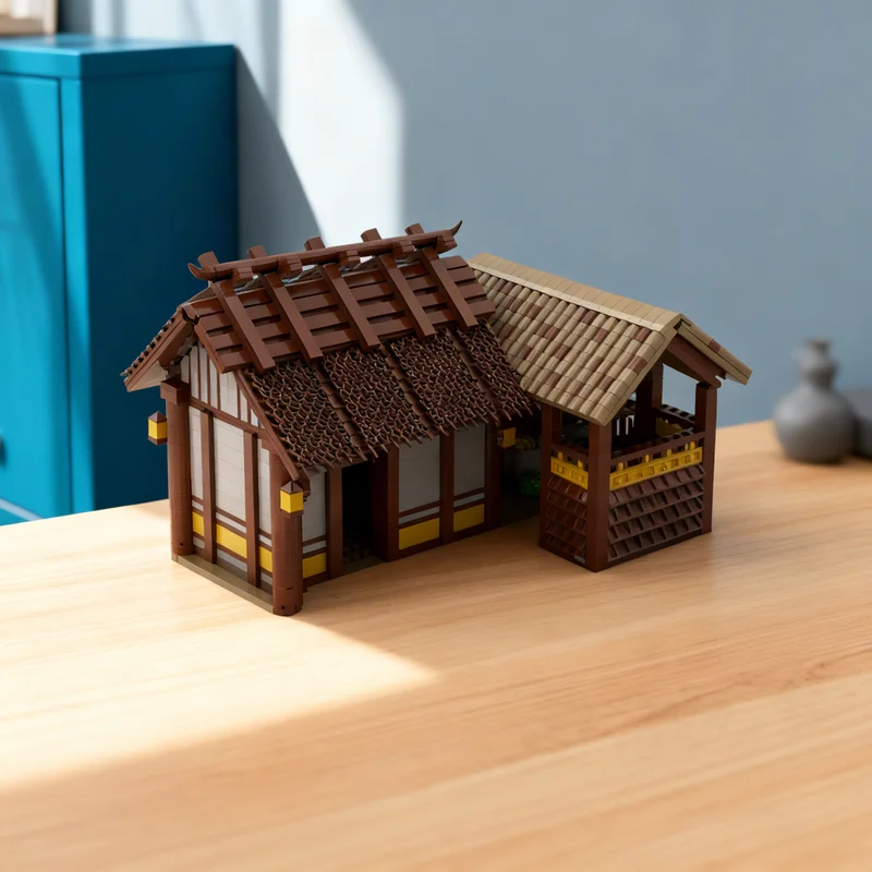 

3824pcs MOC Age Of Empires Dock East Asian Games Model Building Blocks Creative Gift DIY Display Decor Adult Premium Kids Desk