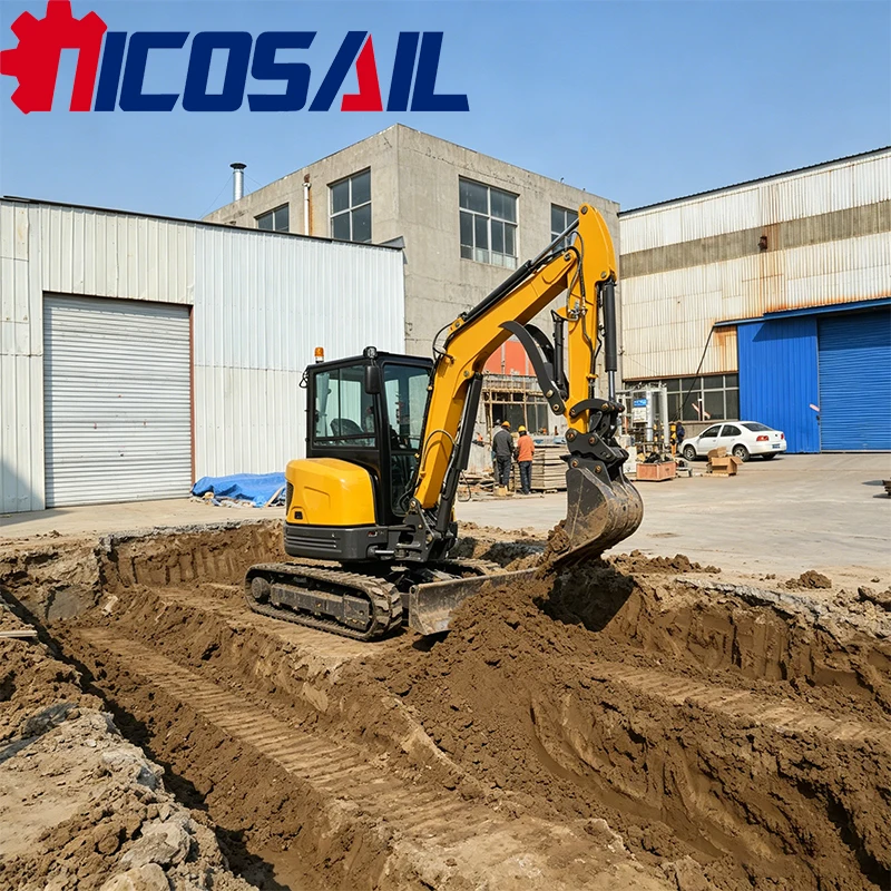 

3.5 Ton Mini Excavator Customizable Compact Crawler Digger with Quick Hitch Multiple Attachments CE EPA Certified