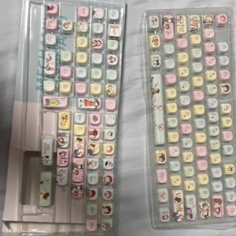 

НОВЫЙ колпачок Kamisama LoveKeycap OEM/MOA, профиль, полная сублимация, PBT, совместимый с мультяшным аниме-точечным колпачком, аксессуар для клавиатуры на заказ