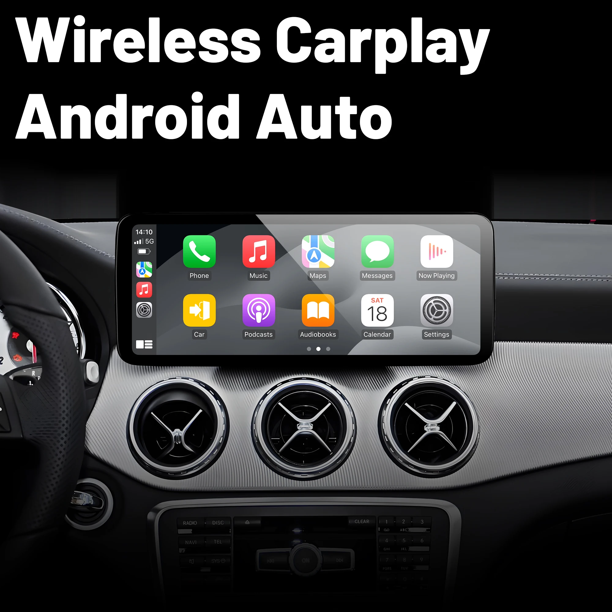 10.25'' Screen Carplay Android 14 For Mercedes Benz A Class W176 GLA X156 CLA C117 2012-2018 Snapdragon 685 Car Radio Multimedia