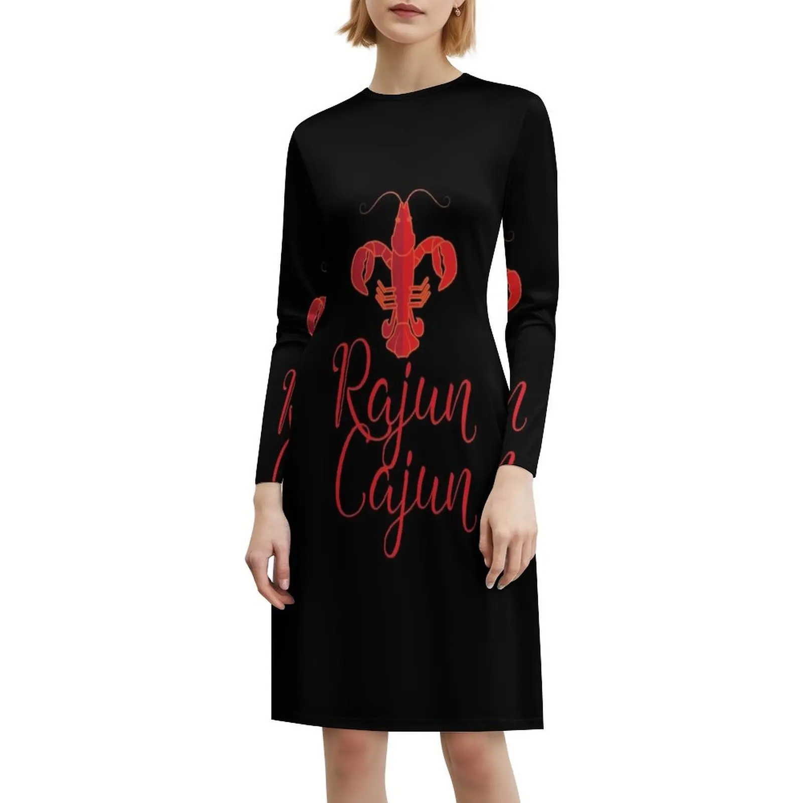 Rajun Cajun الأحمر جراد يغلي مهرجان الحفلات مثير عطلة فستان للنساء الشاطئ حفلة عيد ميلاد فستان قصير جراد البحر جراد البحر