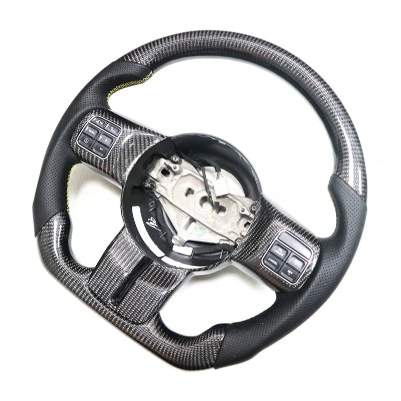 

High Quality Carbon Fiber D-Shape Steering Wheel for Jeep Wrangler JK 2011-2017 Grand Cherokee Commander Compass Upgrade