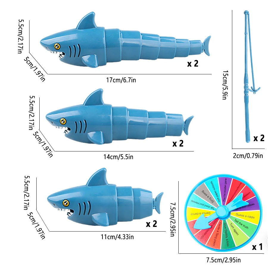 Fishing Master Parent-Child Interactive Shark Board Game Toys, Children's Educational Desktop Games, Baby Birthday Gift view 5