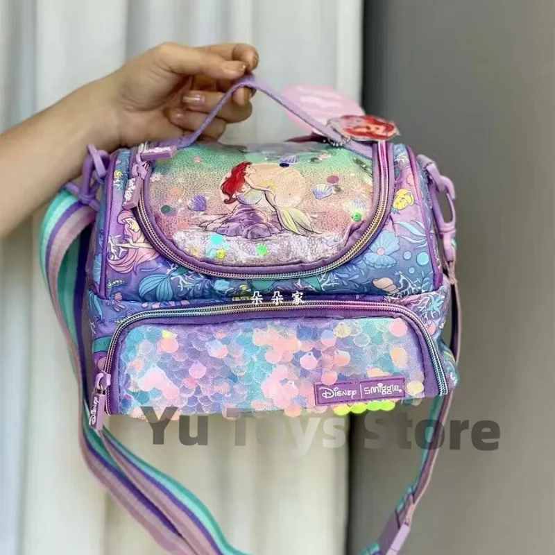 Kawaii Disney Smiggle Mermaid школьная сумка пенал блокнот набор канцелярских принадлежностей студенческая сумка для обеда Y2k рюкзак подарок на