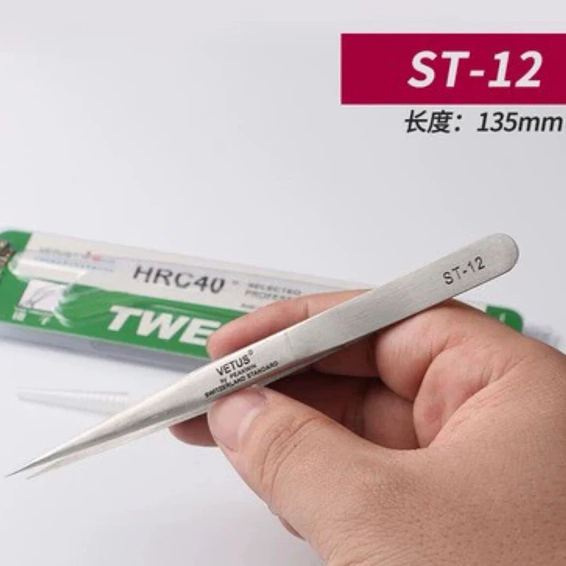 Vetus – pincettes trempées Non magnétiques, pincettes expérimentales pointues de haute précision en acier inoxydable St11/St15