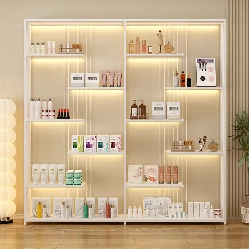 

Cosmetics Display Cabinet Product Display Cabinet Beauty Salon Cabinet Shelf Live Room Sample Display Cabinet