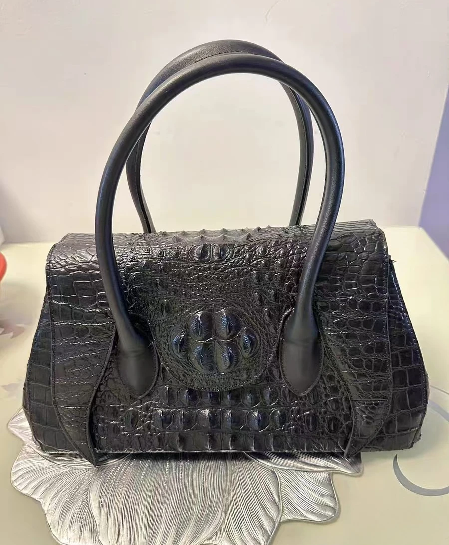 2027 New Fashion Alligator Pattern Women Handbags European Cow Genuine Leather Shoulder Female Brand Luxury Crossbody Bag