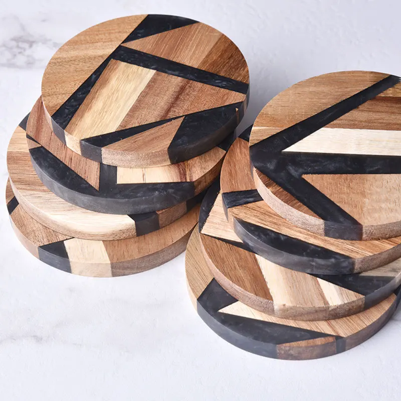 Drink Coaster Cup Table Office Mug Place Mat Pad, Anti-slip and Heat-insulating Bar Restaurant Desk Decoration