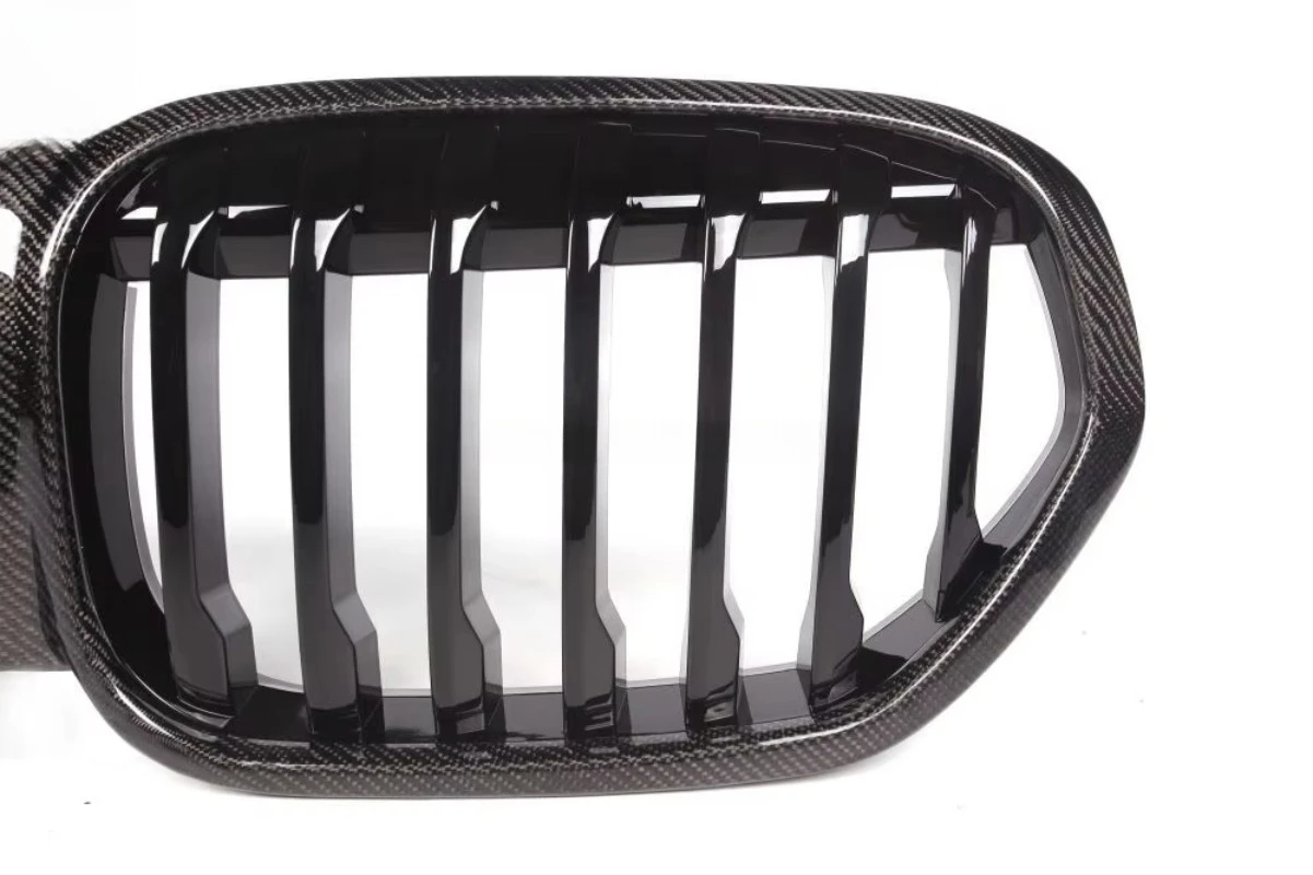 

High Quality Carbon Fiber Front Bumper Single Slats Grille for X1 F48 Grille