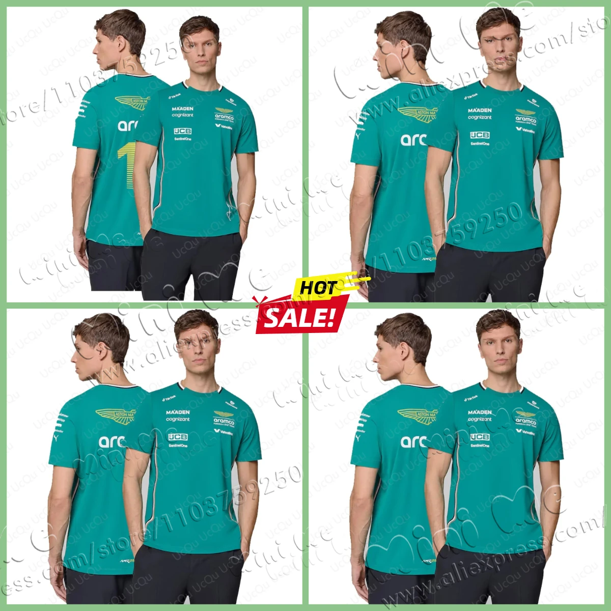 

Cognizant 2025 Fernando Alonso Team Driver T-Shirt 2025 New Arriavl Number 14 Aramco