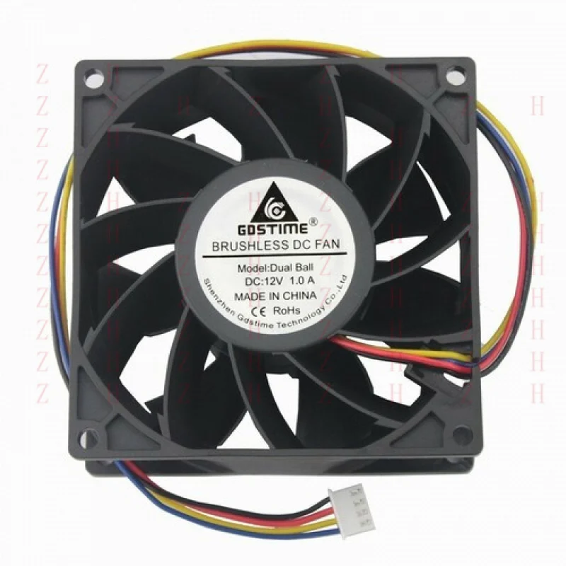 

XXZ for DC12V 1.0A 9cm 92x92x38mm 4-line 4-pin double ball bearing PWM cooling fan