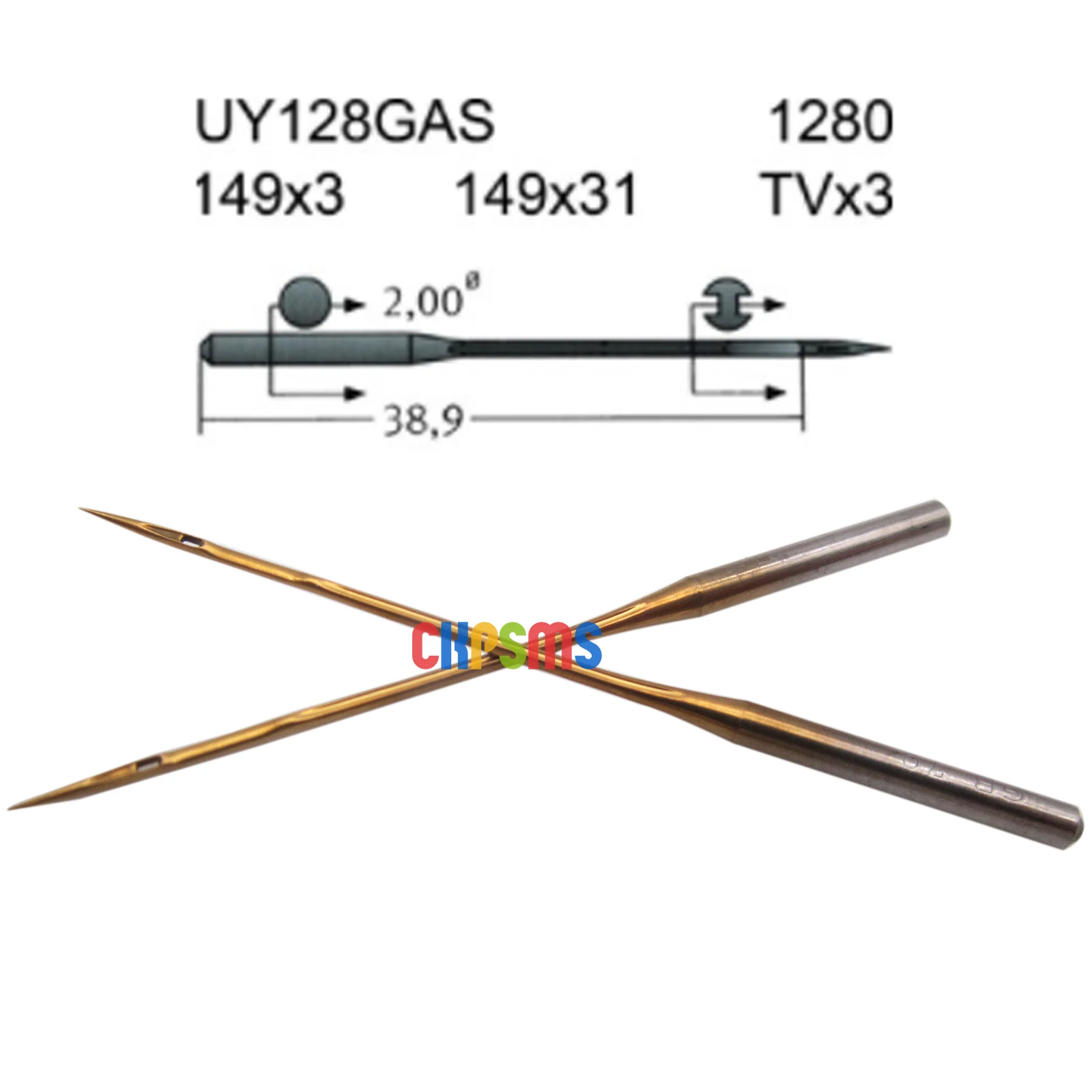 Groz-Beckert UYX128GAS / UYX128GBS / TVX3 Gebedur Titanium FFG/SES CoverStitch needles FOR  CoverStitch Machines