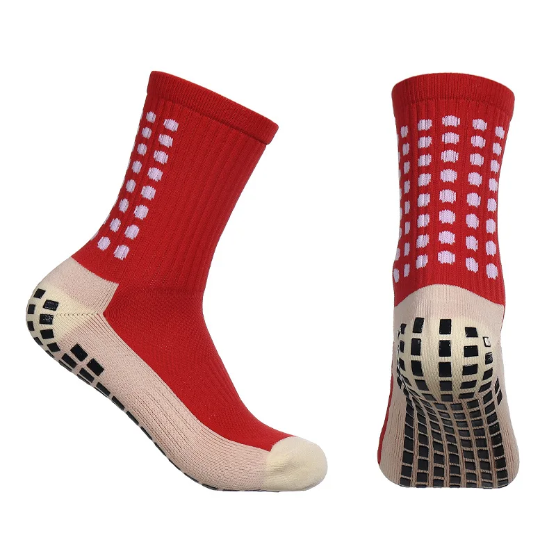 6 pairs of Jindian non slip breathable towel sole football socks, mid length basketball socks image 5