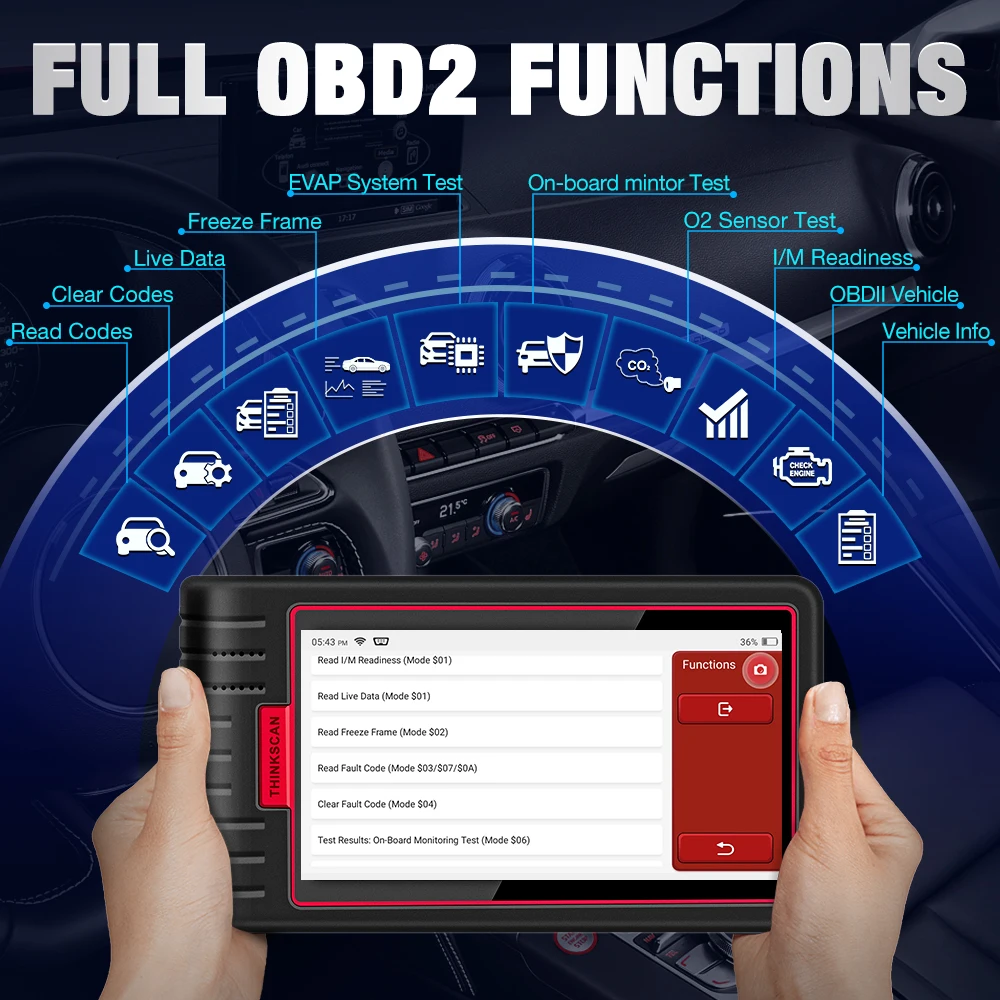 Thinkcar Thinkscan Max 2 3+32g auto car Diagnostic Scan Tools ALL System AF DP 28 Reset TPMS IMMO ECU Coding OBD2 Scanner