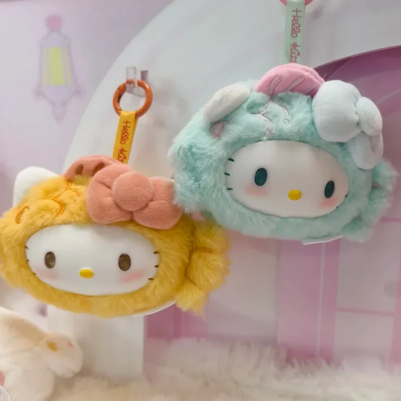 Sanrio Hello Kitty Lucky Koi Scries, плюшевая слепая коробка, расслабляющие игрушки, виниловая подвеска для лица, модные мягкие куклы-сюрпризы, Рождественский подарок