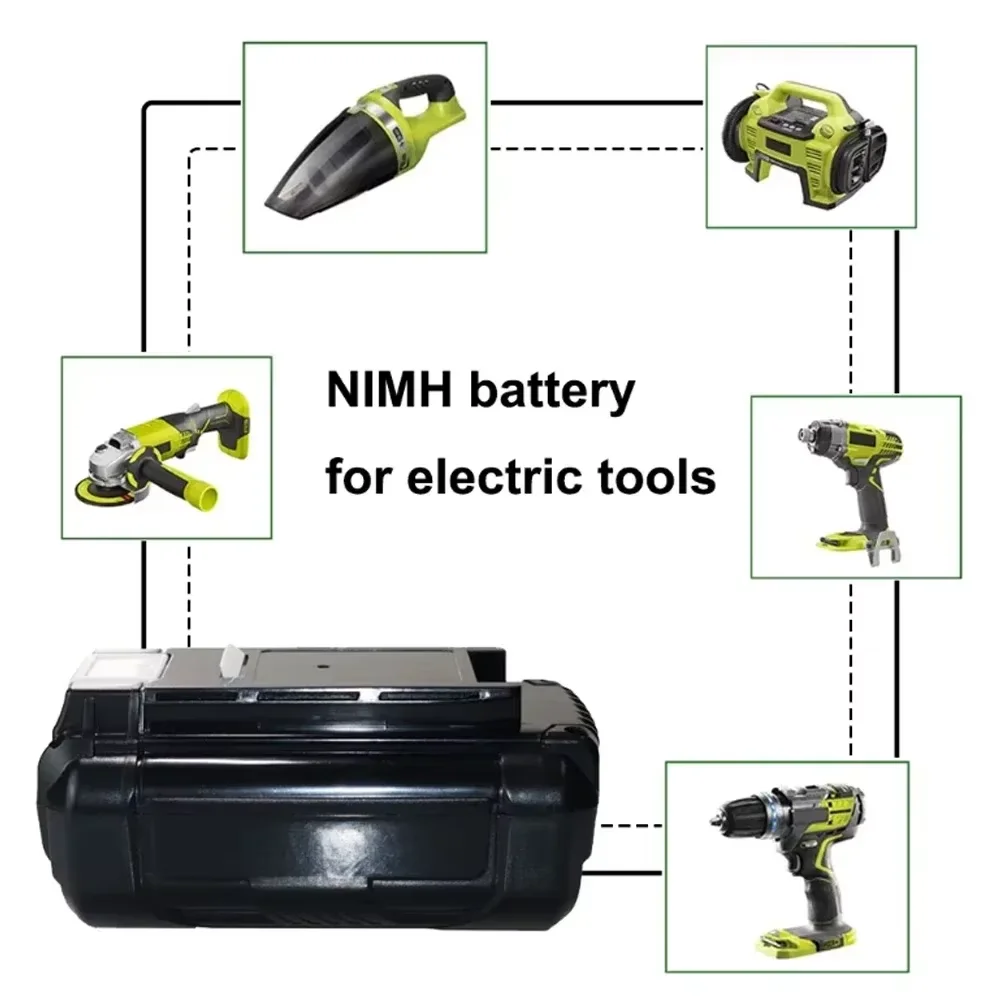 Untuk Ryobi 40V 10Ah Baterai Li-ion Kapasitas Tinggi Kompatibel dengan OP4040 OP4026 OP40501 OP40401 OP4030 OP4050 OP4060A OP40201