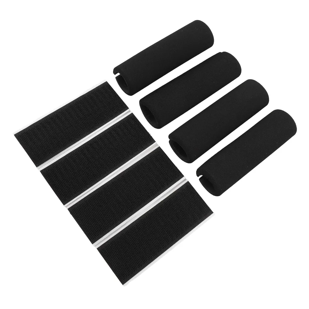4Pcs NBR foam material Foam Handle Grip Soft & shock absorbing Anti-slip surface NBR Foam Grip Hook and loop design