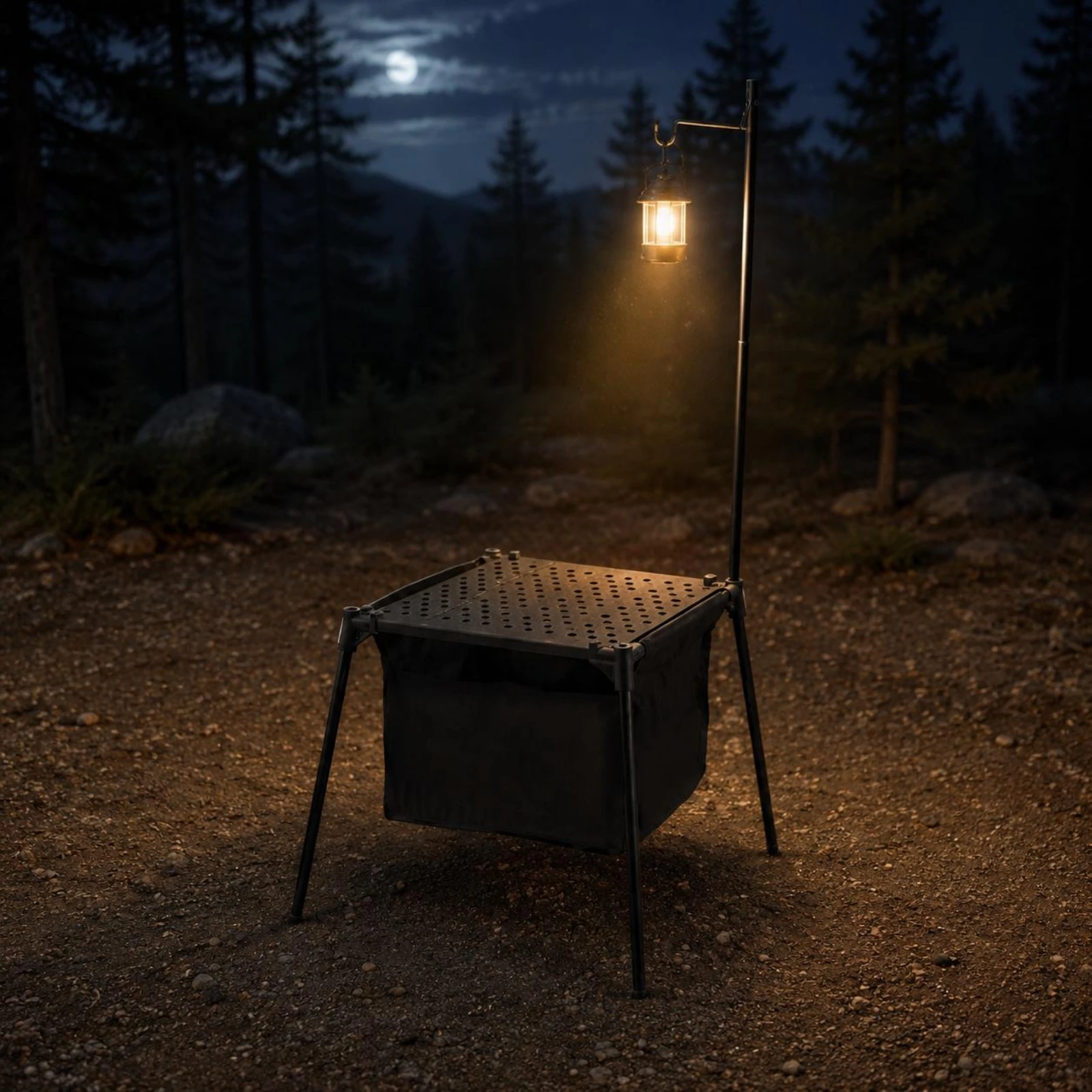 Mesa de Camping Plegable de Aluminio, Portátil, Ligera y Multiusos para Viajes por Carretera, Picnic y Turismo