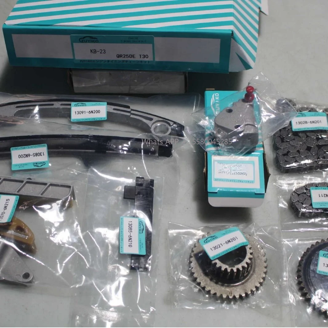 KB-23 QR25DE T30 Timing Chain Kit Engine Timing Repair Replacement Spare Parts Fit For Nissan Engine Maintenance