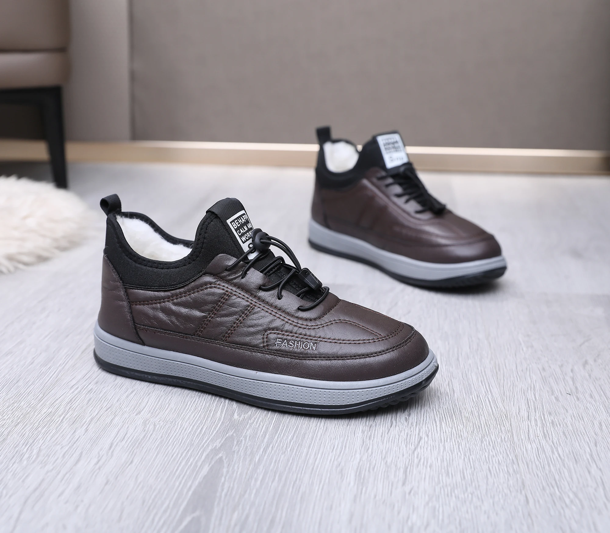 Men'S Shoes Business Casual - Erkekler için Sıcak Astarlı Günlük Ayakkabılar