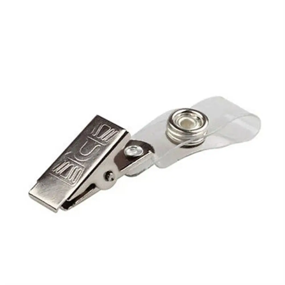 

Lanyard Clips Name Tag Key Card Holder Stainless steel Card Clip Holders ID Card Clips Badge Reel Clips Badge Holder Clip