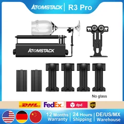 ATOMSTACK R3 Pro Roller For Cylindrical Irregular Objects 360° Rotating Engraving Compatible With 95% Laser Engraver Machine