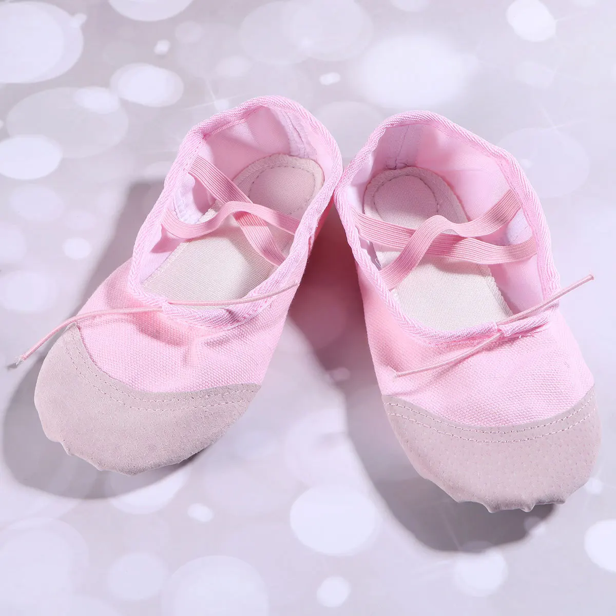 

1Pair Ballet Dancing Shoes Breathable Lightweight Anti-Slip Yoga Jazz Ballroom Folkloric Modern Rhythmic Gymnastic Shoes Pink
