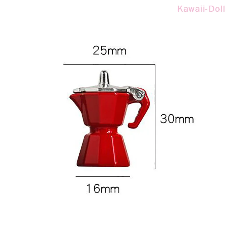 وعاء قهوة صغير لبيت الدمى أواني القهوة نموذج مشهد مصغر لعبة محاكاة للأطفال #6