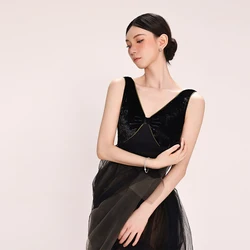 Black Velvet Ballet Leotards For WomenSliver V style Rhythmic Gymnastics Tights Adult Aerial Yoga Practice Clothing