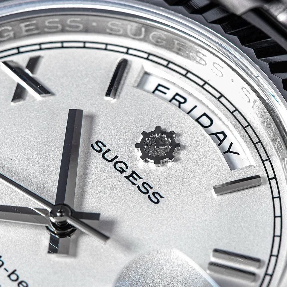 Sugess 自動巻き時計 ダークブルー Chrono Heritage S423 Chronograph Blue Dial