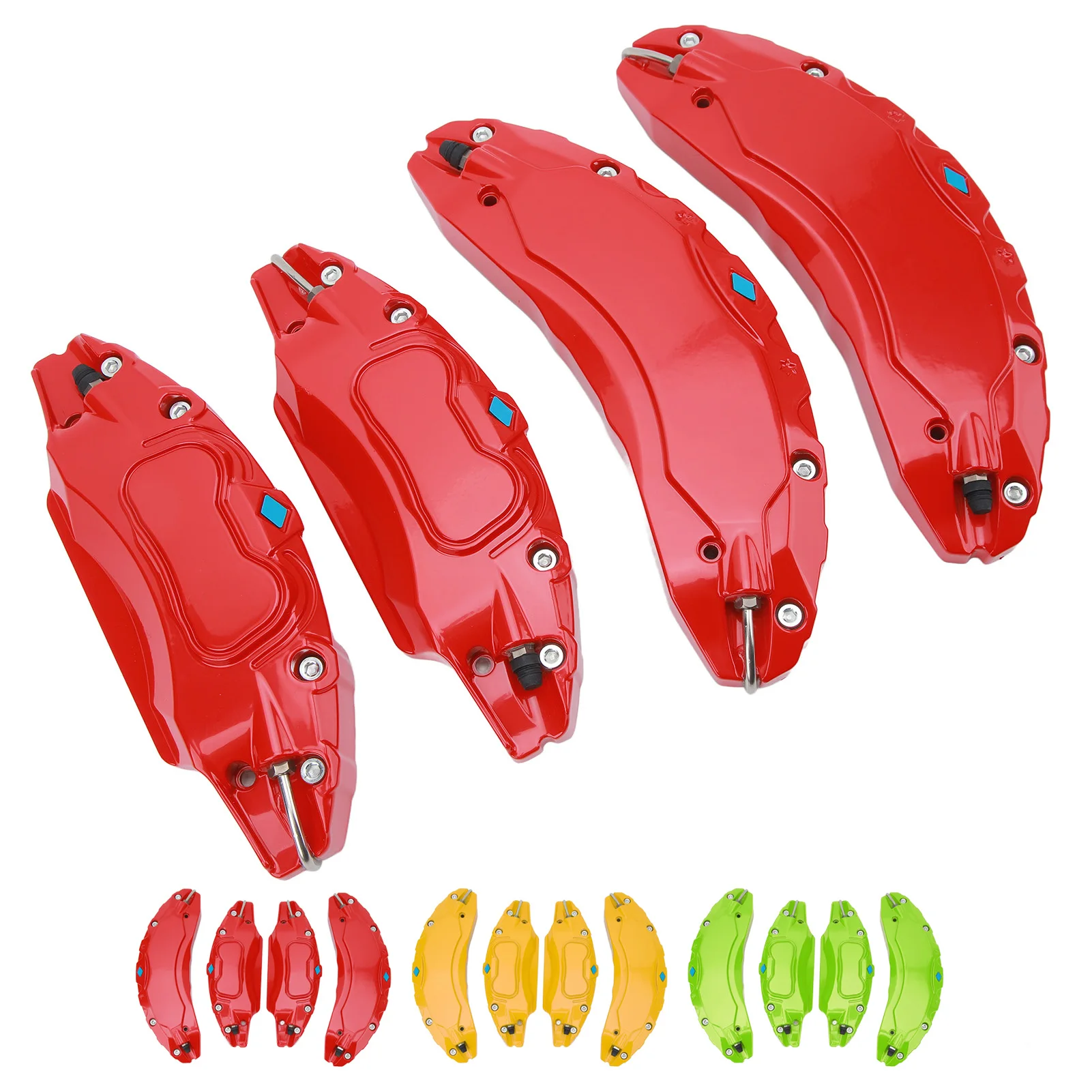 Brake Caliper Cover Guard 3in 18in 19 in Wheels Hub  Car Caliper Cover Glossy  Heat Dissipation for