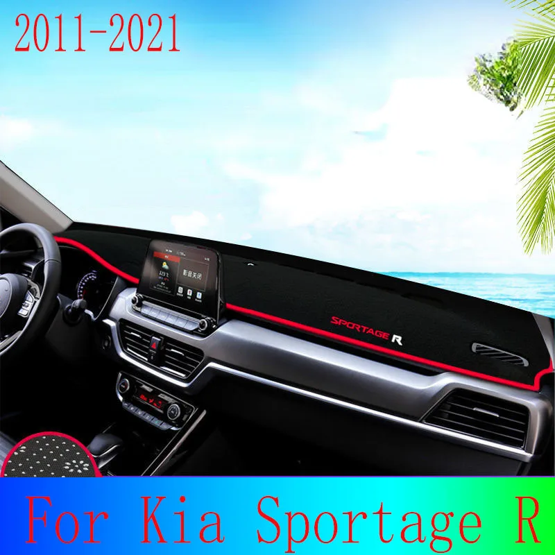 Per Kia Sportage R Car Interior Decoration Car Dashboard Cover evita Light Pad strumento Platform Cover Mat accessori per tappeti