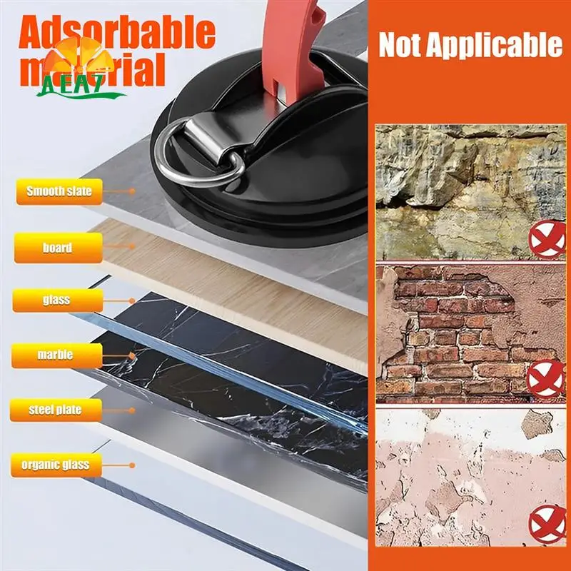 

AEA7-Вакуумный якорь на присоске с фиксированным крючком, крючок на присоске для сверхмощного автомобильного ремешка для часов, подходит для автомобиля, ванной комнаты