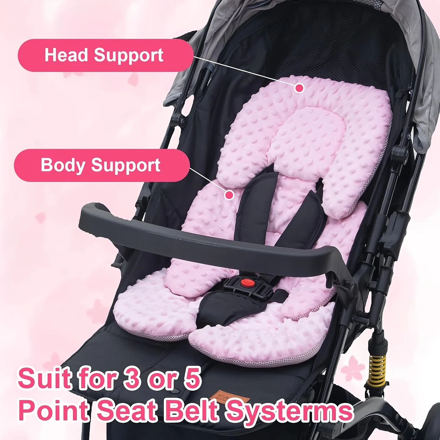 Baby Kinderwagen Sitzkissen Infant doppelseitige Warenkorb Sitz Pad 2025, Neue Dicke Warme Kissen Universal Baby Kinderwagen Zubehör – Detail 3