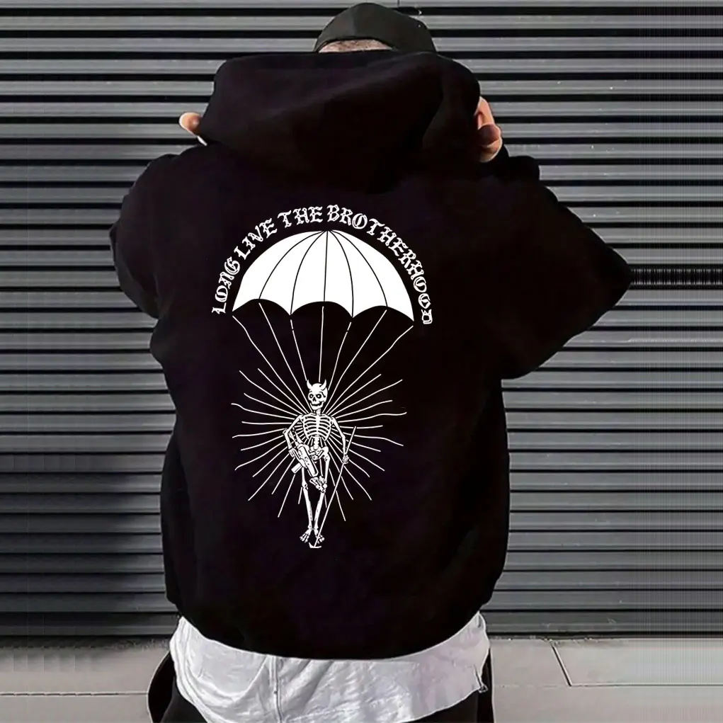 

Hot Brothers in Arms Long Live The Brotherhood Hoodie Men Women Casual Vintage Hooded Sweatshirt Male Fashion Oversized Hoodies