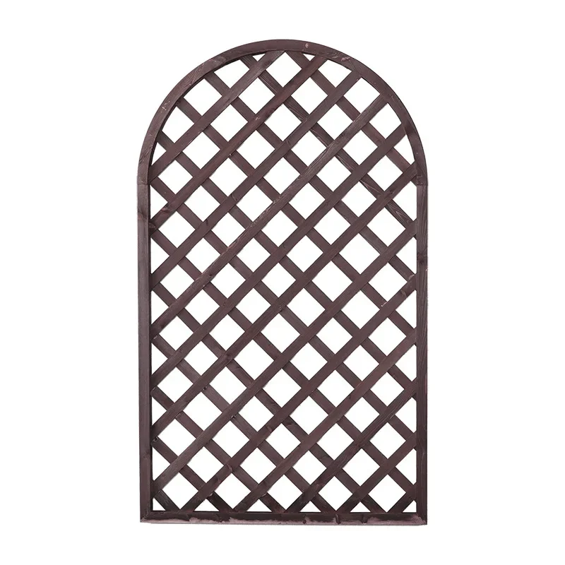 

Antiseptic Wood Lattice Outdoor Semicircle Grid Flower Stand White Fence Fence Corral Courtyard Lattice Garden Fence