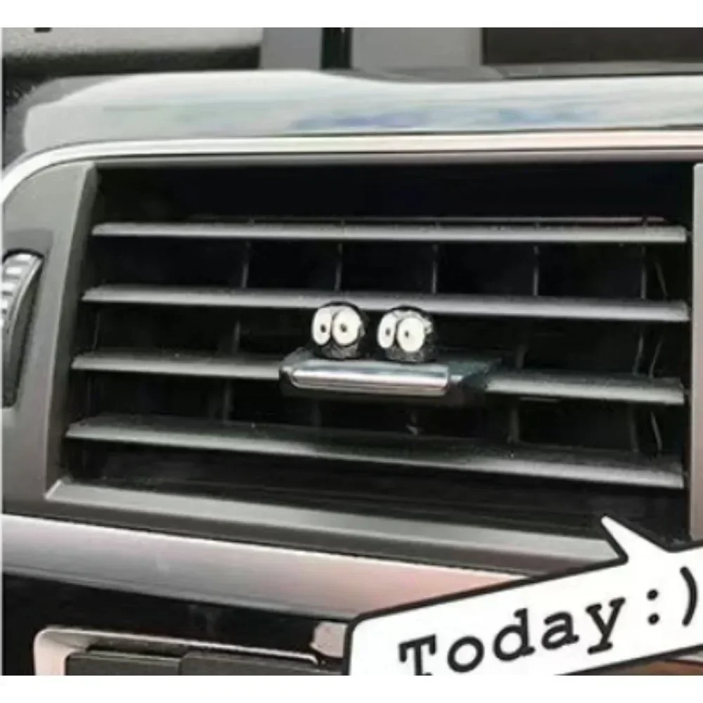 Automotive Black Coal Car Decoration Funny Center Console Dashboard Decors Self Adhesive Soot Sprites Ornament