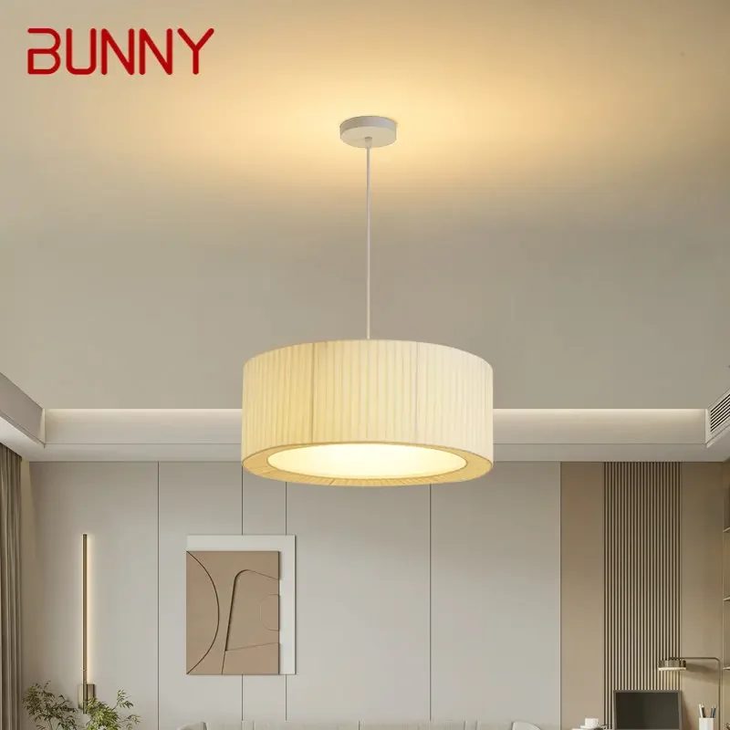 

Подвесной светильник BUNNY в скандинавском стиле, светодиодный современный креативный простой белый люстра, декоративная лампа для дома, столовой, спальни